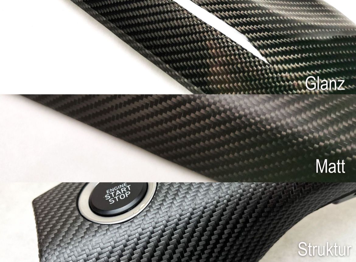 WST-Carbon Echtcarbon Cover für Armaturenbrettleisten Set 2-teilig Hyundai i30 N PDE