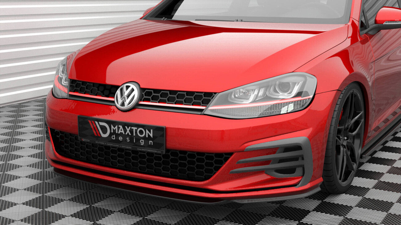 Maxton Design Cup Spoilerlippe Front Ansatz für VW Golf 7 GTI Facelift (2017-2021) | V.5