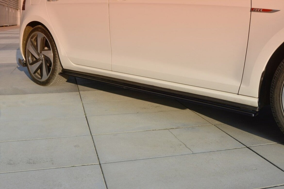 Maxton Design Seitenschweller Ansatz Cup Leisten (breit) für VW Golf 7 GTI inkl. Facelift (2014-2021)