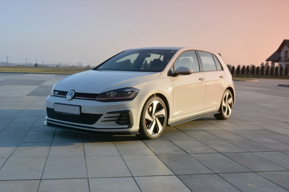 Maxton Design Seitenschweller Ansatz Cup Leisten (breit) für VW Golf 7 GTI inkl. Facelift (2014-2021)