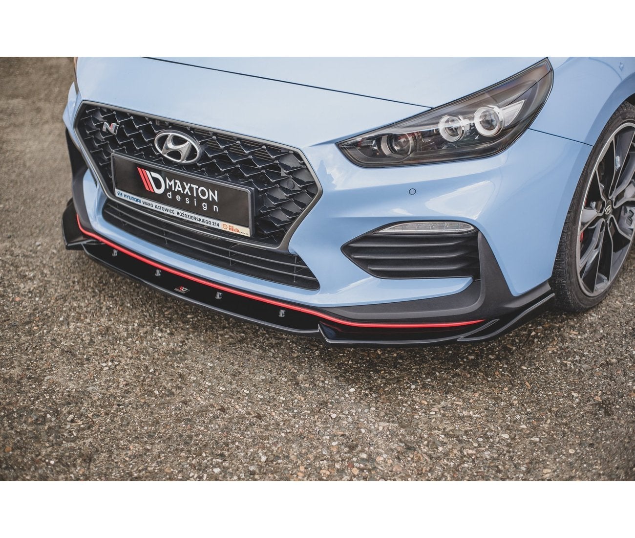 Cup Spoilerlippe Front Ansatz V.5 für Hyundai I30 N Mk3 Hatchback/ Fastback