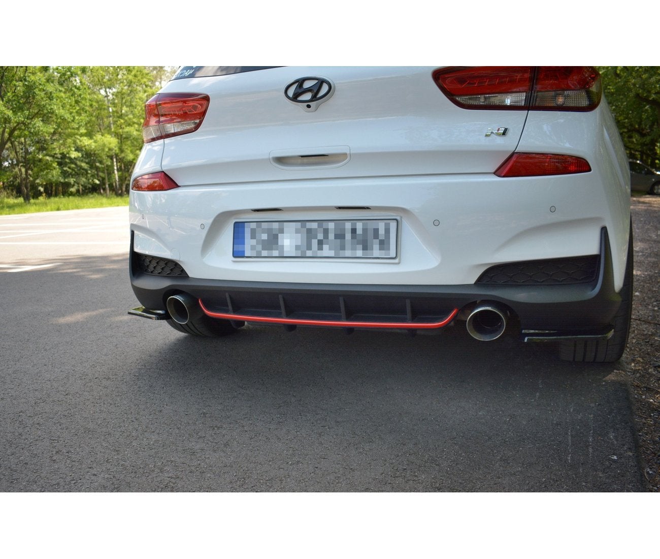 Heck Ansatz Diffusor für Hyundai I30 N Mk3 Hatchback