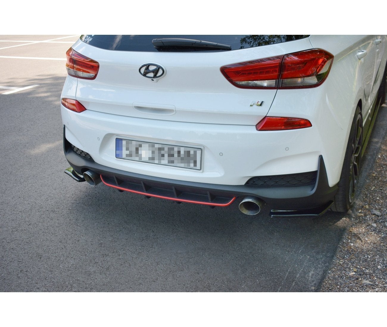 Heck Ansatz Diffusor für Hyundai I30 N Mk3 Hatchback