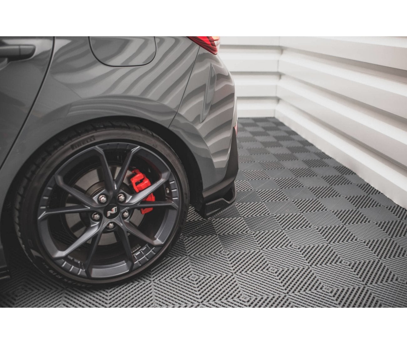 Heck Ansatz Flaps Diffusor V.3 für Hyundai I30 N Hatchback Mk3 Facelift