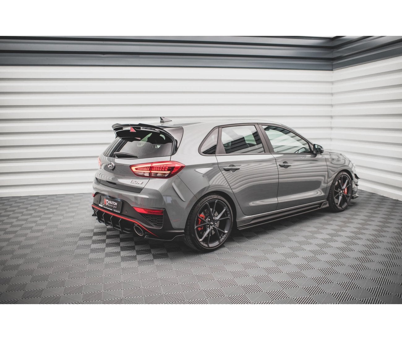 Heck Ansatz Flaps Diffusor V.3 für Hyundai I30 N Hatchback Mk3 Facelift