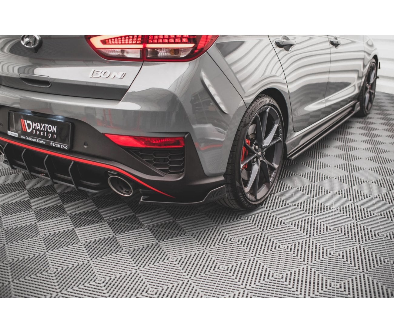 Heck Ansatz Flaps Diffusor V.3 für Hyundai I30 N Hatchback Mk3 Facelift