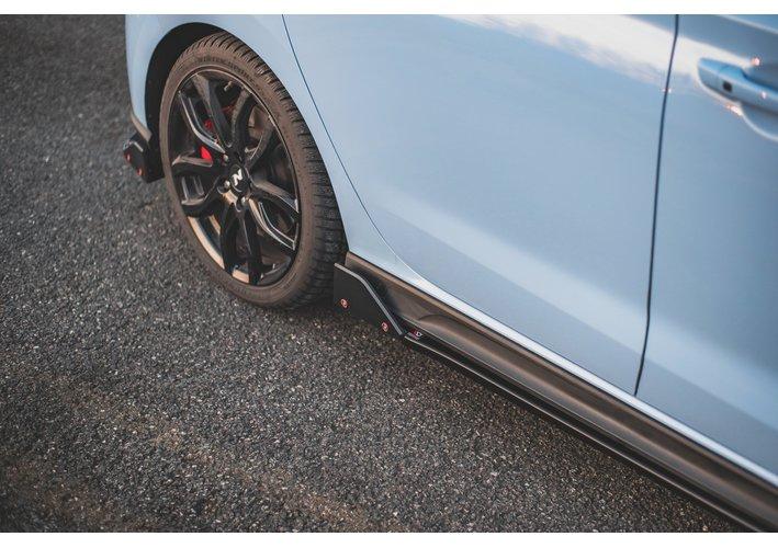 Seitenschweller Ansatz Cup Leisten + Flaps V.5 für Hyundai I30 N Mk3 Hatchback/Fastback