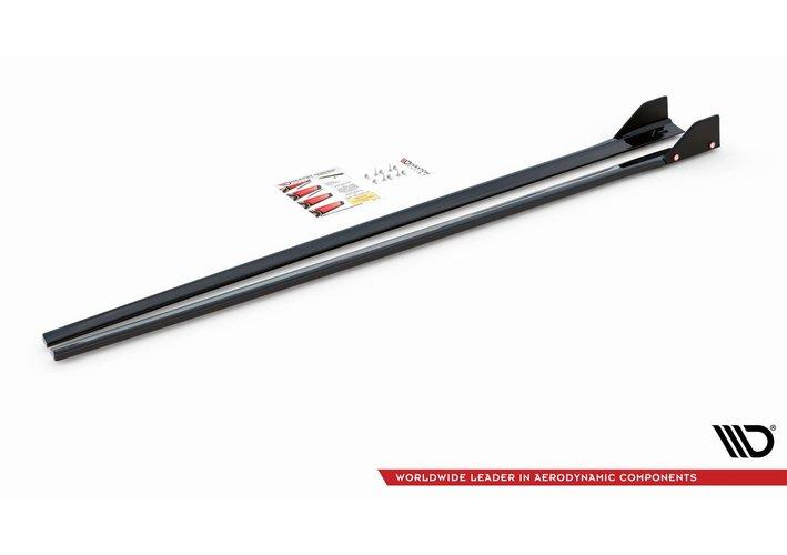 Seitenschweller Ansatz Cup Leisten + Flaps V.5 für Hyundai I30 N Mk3 Hatchback/Fastback
