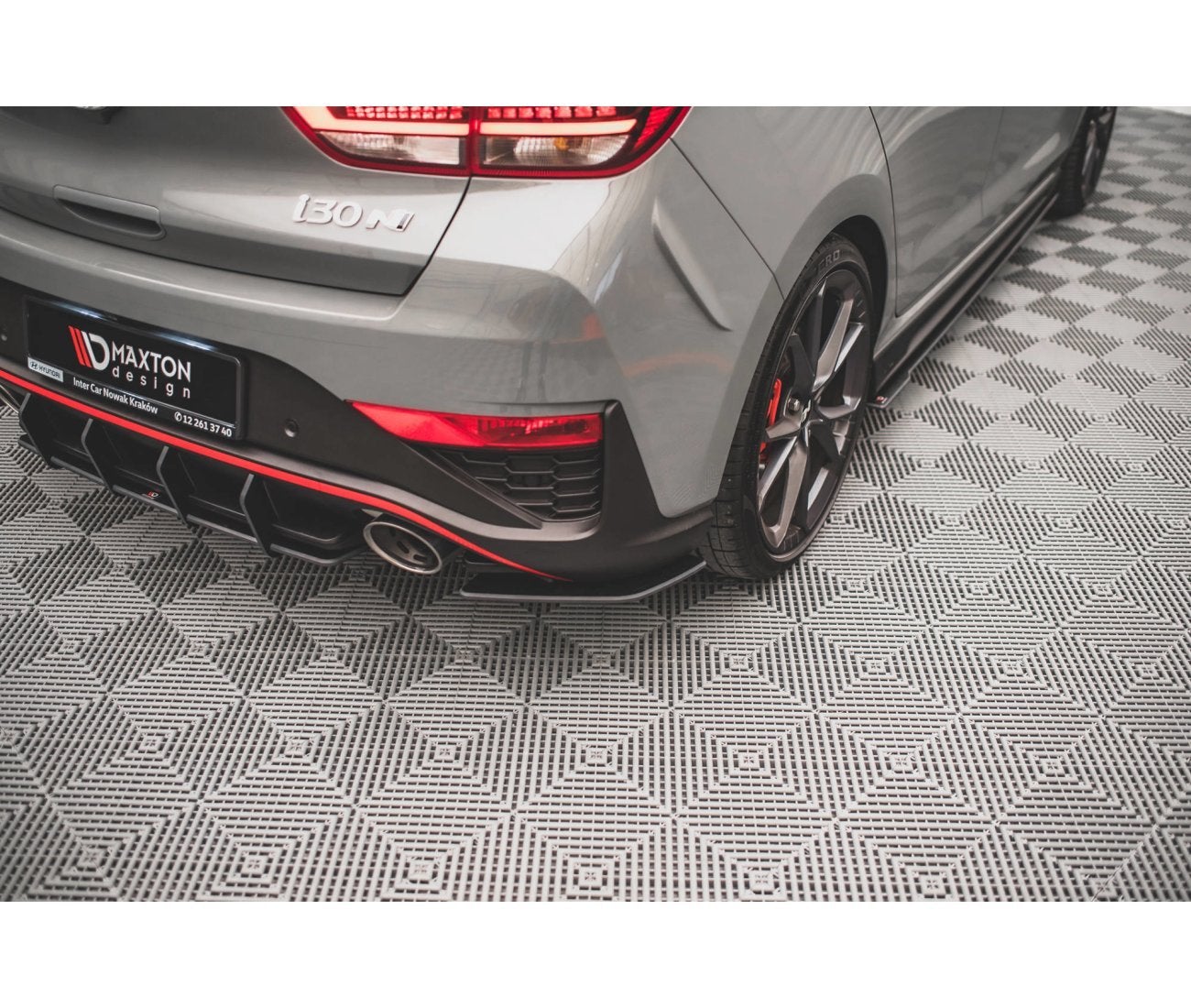 Street Pro Heck Ansatz Flaps Diffusor für Hyundai I30 N Hatchback Mk3 Facelift